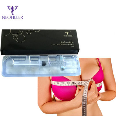 24mg / ml 10ml 20ml حمض الهيالورونيك حشو الثدي حقن جل حمض الهيالورونيك الجلدي