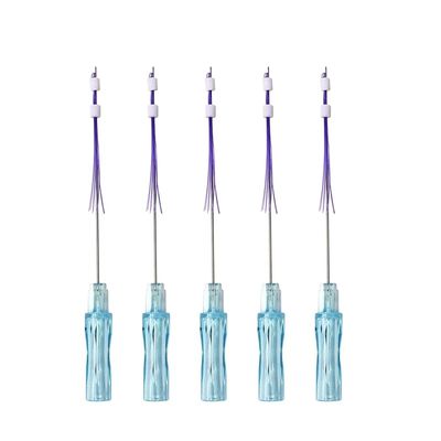 18g 100mm PDO Thread Lift 6d ترس الموضوع شد الوجه رفع الخد