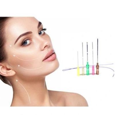 18g 100mm PDO Thread Lift 6d ترس الموضوع شد الوجه رفع الخد