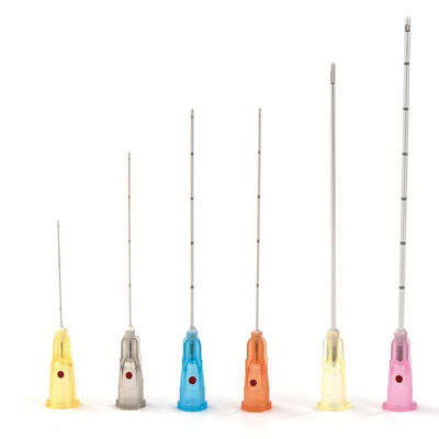 غرامة مرنة بلانت طرف قنية حشو طرف بلانت إبرة Microcannula للحشو