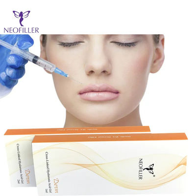 عمق الحقن الشفاف حمض الهيالورونيك حشو جلدي 1ml 2ml 10ml 20ml