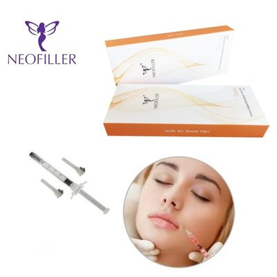 مادة Neofiller 2ml حمض الهيالورونيك لملء الجلد Lido جيل حقن تجديد الوجه