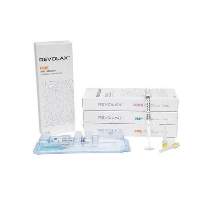 1.1ml ملء الشفاه الجلدية Revolax عميقة دقيقة Sub-Q لمكافحة التجاعيد حمض الهيالورونيك الحقن