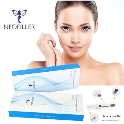 1 مل ملء حمض الهيالورونيك للحصول على محلول طبيعي طويل الأمد