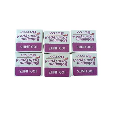 بوتوكس الحساس 100 يو / قنينة مسحوق سم بوتولينوم للحقن ضد التجاعيد مع 2-8 درجة مئوية التخزين وتصنيع التخمير