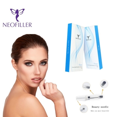 ملء جلدي من حمض الهيالورونيك المتقاطع 1ml-20ml لتوترات الوجه