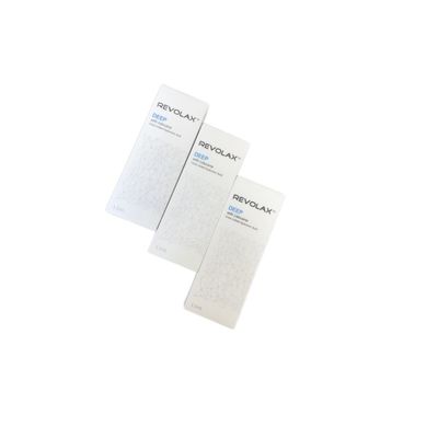 ريفولاكس حشو الجلد بحمض الهيالورونيك لمدة 6-12 شهراً ومدة الصلاحية لمدة 2 سنوات في عبوة الحقنة