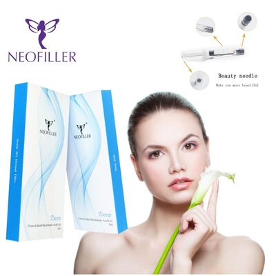 Neofiller 24mg-ml حمض الهيالورونيك حشو الجلد عن طريق الحقن جل 9-12 شهر طول العمر حل تخزين درجة حرارة الغرفة