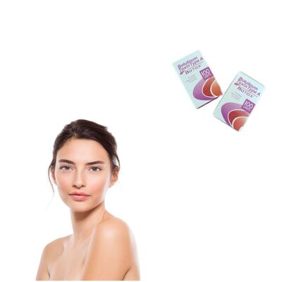 100 وحدة/ قنينة حقن ضد التجاعيد مع نسخة مسحوق لتقليل التجاعيد السريرية من الولايات المتحدة الأمريكية