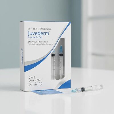 Up To 12-18 Months Duration Juvederm Injectable Gel 2*1ml Volume Dermal Filler for Smooth and Youthful Skin Appearance
