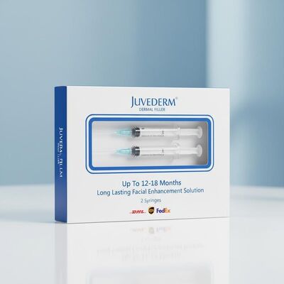 Up To 12-18 Months Juvederm Dermal Filler 1ml 2 Syringes Shipping DHL UPS FEDEX Long Lasting Facial Enhancement Solution