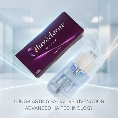 تركيبة جل Juvederm Dermal الحشو 2 مرات 1 مل من عمق الحقن تحت الجلد مناسب لتطبيقات التجميل الطبية