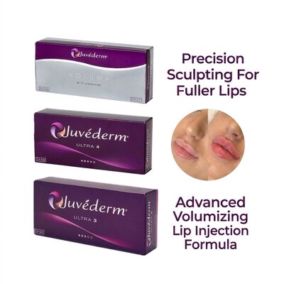 حجم المحقنة 2 1 مل لكل علبة Juvederm Voluma Filler Safety Face Contouring Injectable Dermal Filler لزيادة الحجم