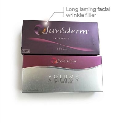 حجم الحقنة 1 مل حقنة Juvederm حشو جلدي يقدم السلامة مدة 9 إلى 12 شهرا مثالية لتجديد الجلد