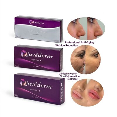 حقن الوجه Juvederm Dermal Filler طول العمر 9-12 شهرا Ultra3 Ultra4 حجم مثالي لتحسين محيط الوجه