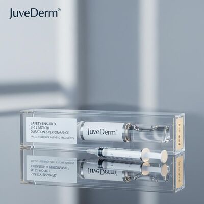 السلامة مضمونة لحشو الوجه Juvederm الذي يوفر مدة تتراوح من 9 إلى 12 شهرًا وأداءً للعلاجات التجميلية