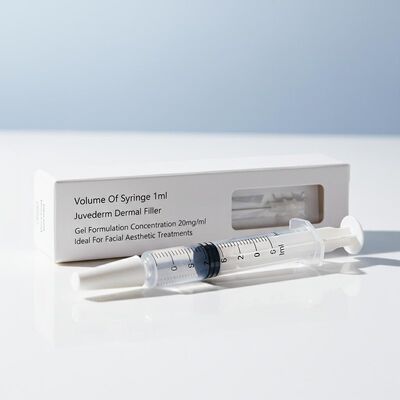 حجم الحقنة 1 مل من جوفيديرم حشو جلدي تركيبة جل تركيز 20 ملجم مل مثالي للعلاجات التجميلية للوجه