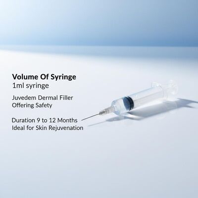 حجم الحقنة 1 مل حقنة Juvederm حشو جلدي يقدم السلامة مدة 9 إلى 12 شهرا مثالية لتجديد الجلد