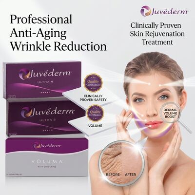 Juvederm Ultra 3 حشو الشفاه الحمض الهيالوروني المحقن حشو الجلد 24mg/ml لتحديد حجم الشفاه