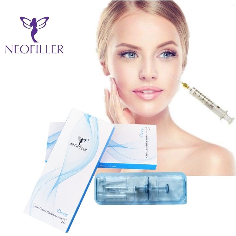 طبية عالية الجودة الشفاه الوجه عميق حمض الهيالورونيك الملء الجلدي 1ml 2ml 5ml