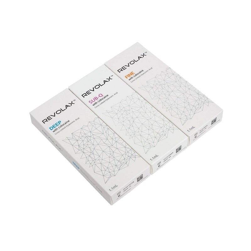 Revolax 1.1ml حمض الهيالورونيك حشو جلدي ناعم عميق Subq للتنعيم والحشو