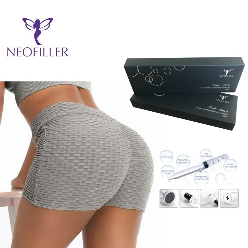 حشو حمض الهيالورونيك المتقاطع للربط الجلدي بتركيز 24 ملجم/مل لمدة 9-12 شهرًا في حقنة معقمة