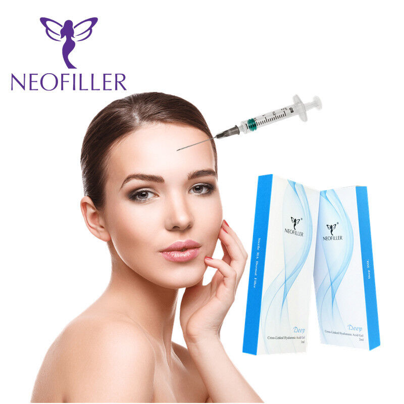 حمض الهيالورونيك الشفاف 24mg-ml الحشو الجلوبي المحقن 9-12 شهور طول العمر الحقن الوجه