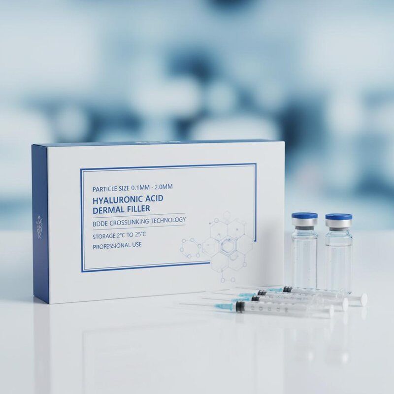 Particle Size 0.1mm 2.0mm Hyaluronic Acid Dermal Filler Featuring BDDE Crosslinking Technology Storage Condition 2°C To 25°C Ideal For Professional