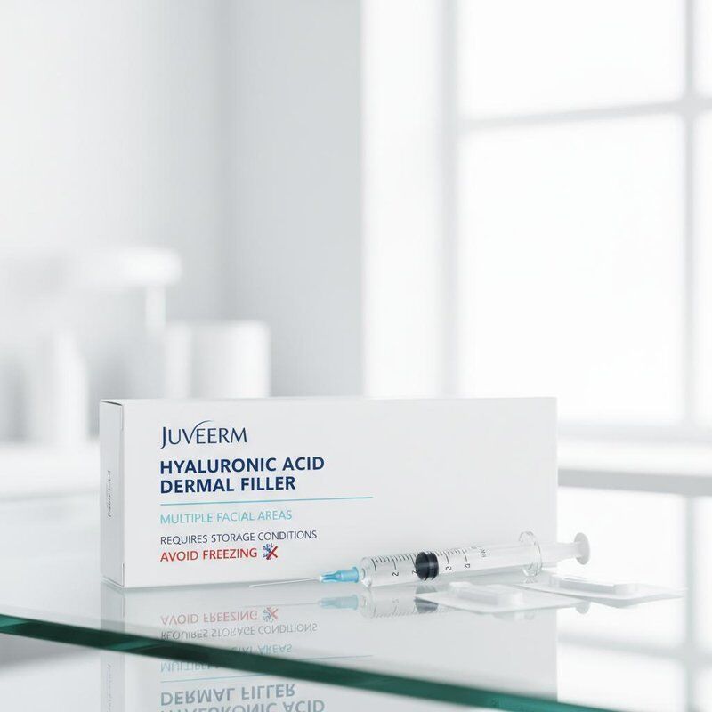 حمض الهيالورونيك Juvederm ملء الجلد مناسب لمناطق الوجه المتعددة ويتطلب ظروف التخزين تجنب التجميد