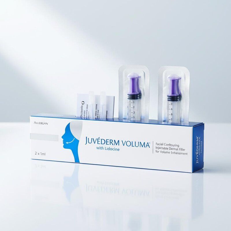 حجم المحقنة 2 1 مل لكل علبة Juvederm Voluma Filler Safety Face Contouring Injectable Dermal Filler لزيادة الحجم