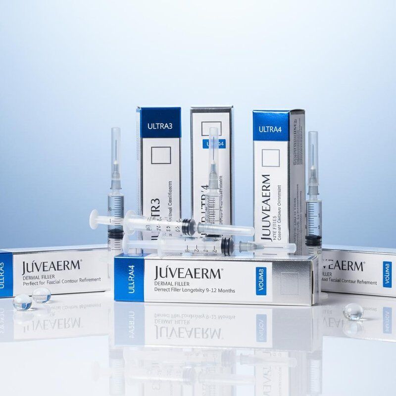 حقن الوجه Juvederm Dermal Filler طول العمر 9-12 شهرا Ultra3 Ultra4 حجم مثالي لتحسين محيط الوجه